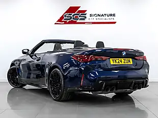 Used 2024 BMW M4 Competition Convertible Tanzanite Blue - Interior and Exterior details 6