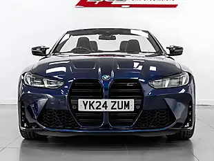 Used 2024 BMW M4 Competition Convertible Tanzanite Blue - Interior and Exterior details 9
