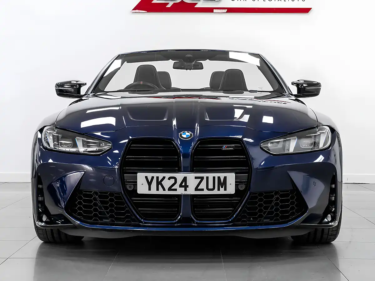Used 2024 BMW M4 Competition Convertible Tanzanite Blue - Interior and Exterior details 9