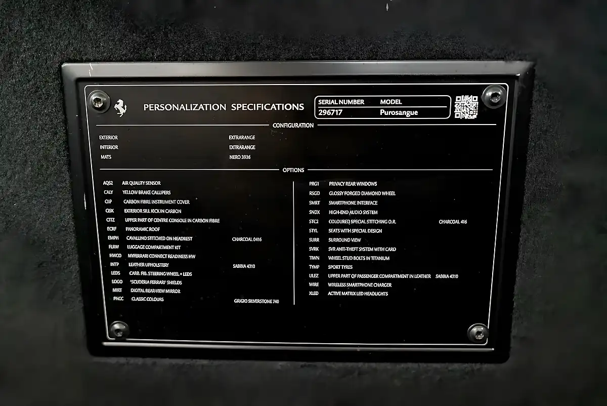 Used 2024 Ferrari Purosangue S-a Grigio Silverstone - Interior and Exterior details 20