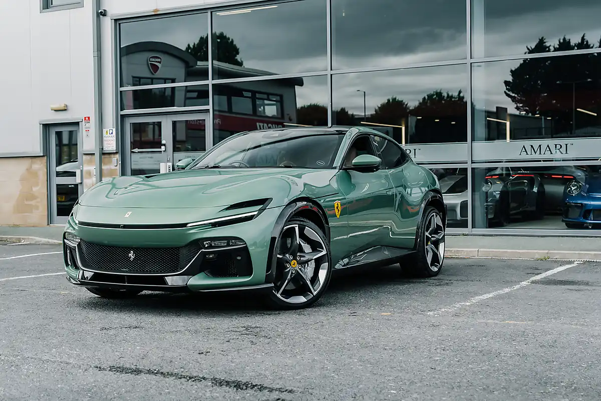 Used 2024 Ferrari Purosangue Verde Dora - Interior and Exterior details 11