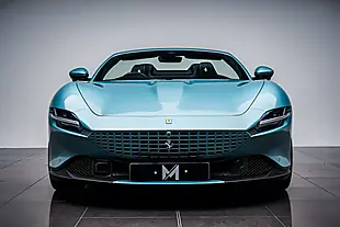Used 2024 Ferrari Roma Spider Celeste Trevi - Interior and Exterior details 2