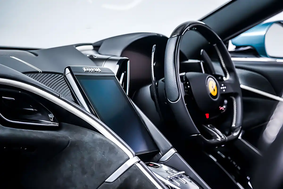 Used 2024 Ferrari Roma Spider Celeste Trevi - Interior and Exterior details 20