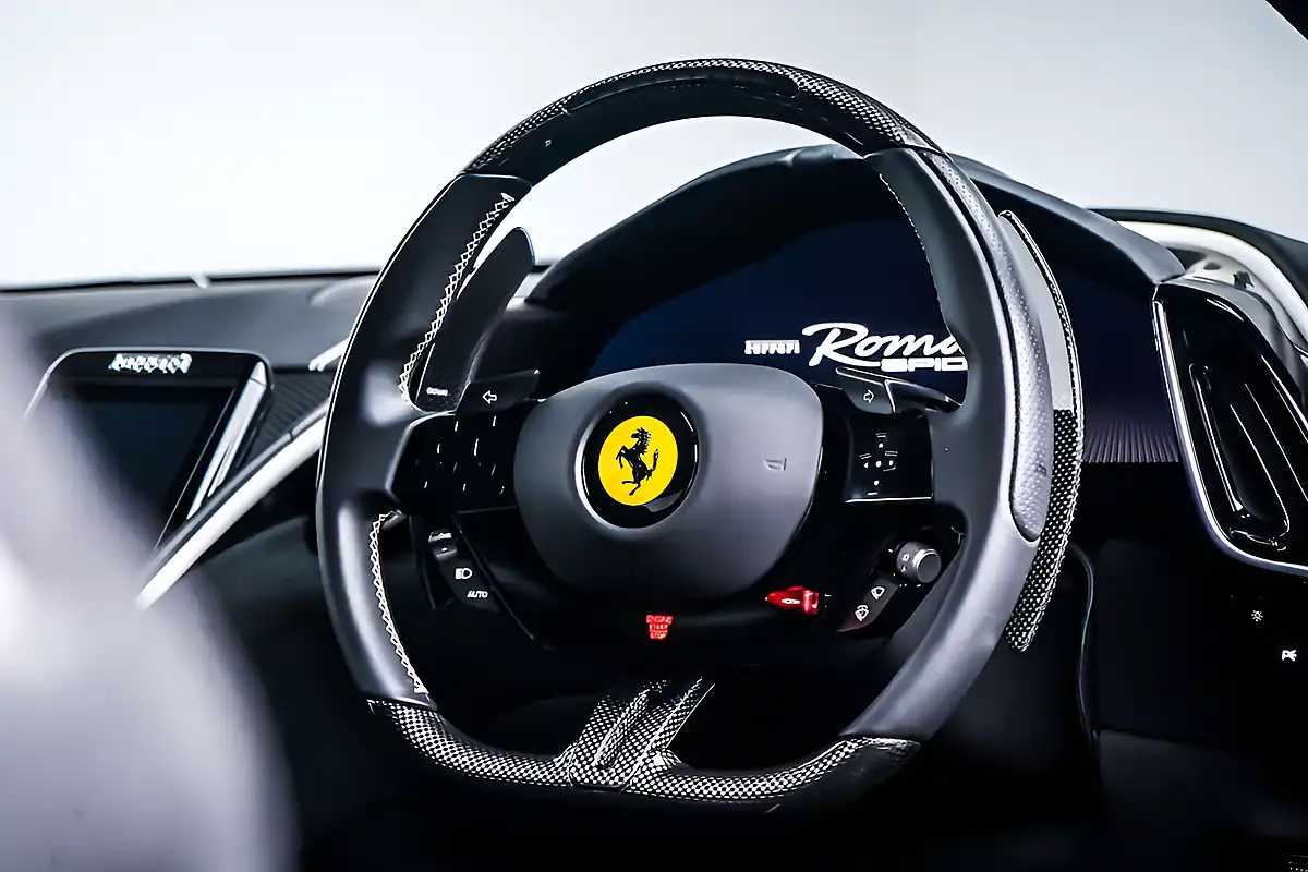 Used 2024 Ferrari Roma Spider Celeste Trevi - Interior and Exterior details 3