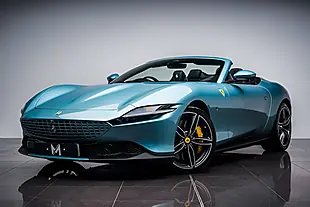 Used 2024 Ferrari Roma Spider Celeste Trevi - Interior and Exterior details 5