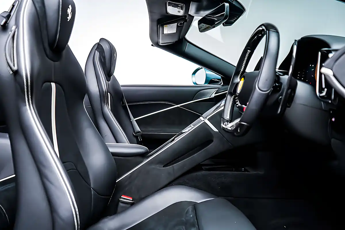Used 2024 Ferrari Roma Spider Celeste Trevi - Interior and Exterior details 6