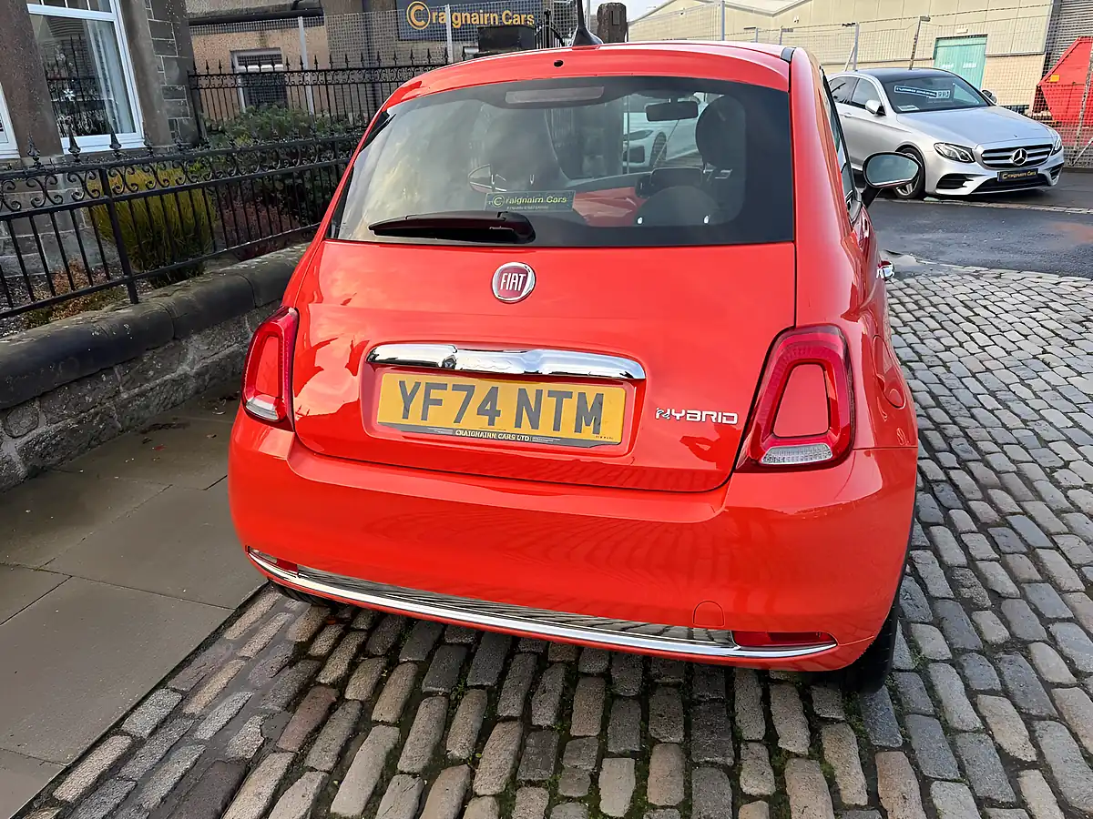Used 2024 Fiat 500 Hatchback Orange - Interior and Exterior details 12