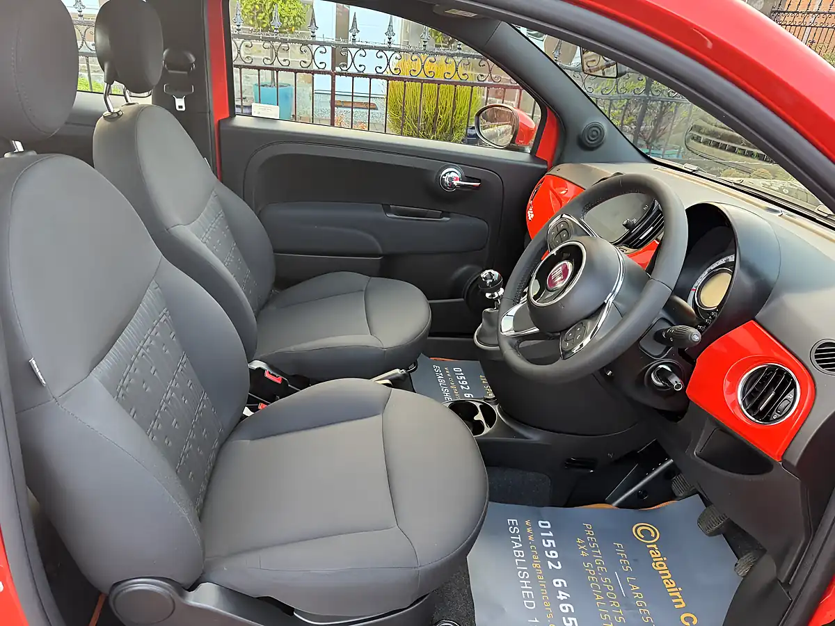 Used 2024 Fiat 500 Hatchback Orange - Interior and Exterior details 2