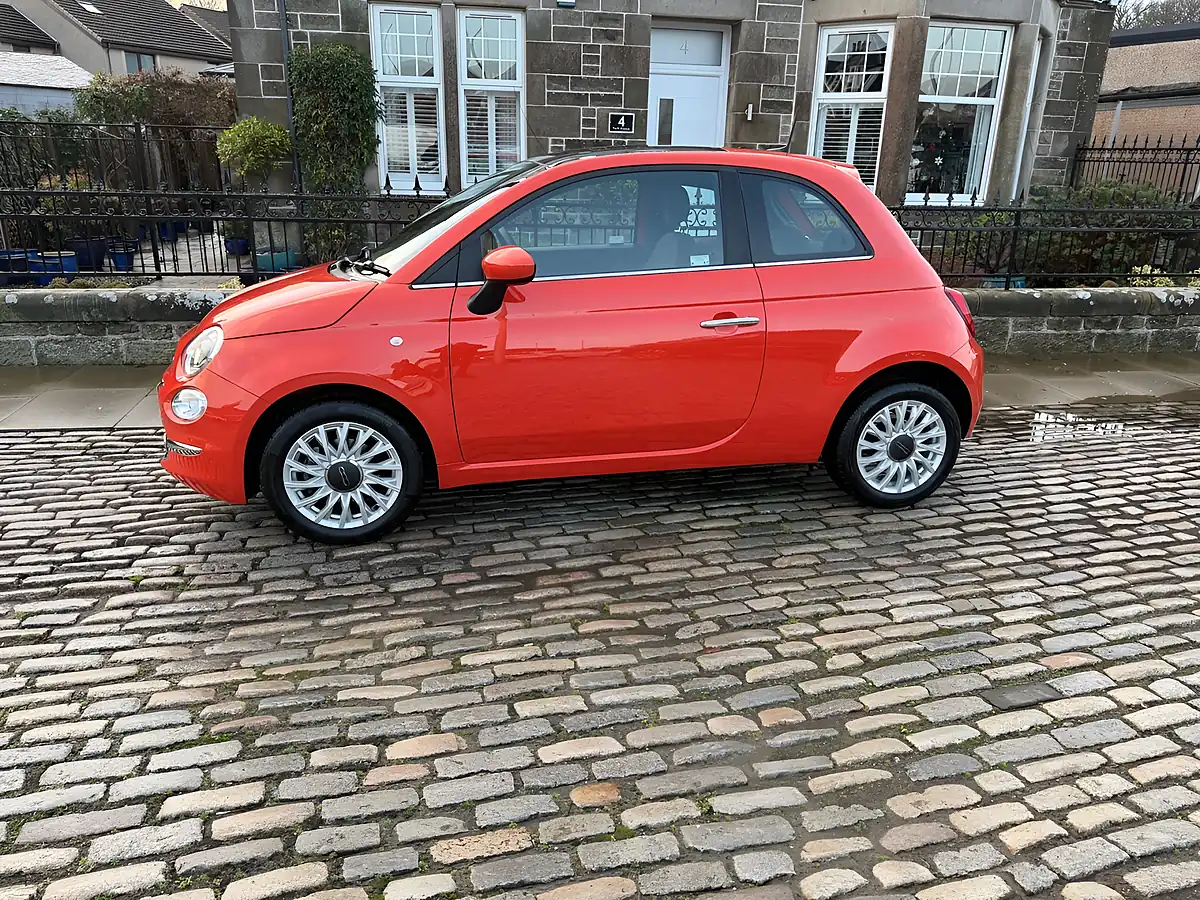 Used 2024 Fiat 500 Hatchback Orange - Interior and Exterior details 4