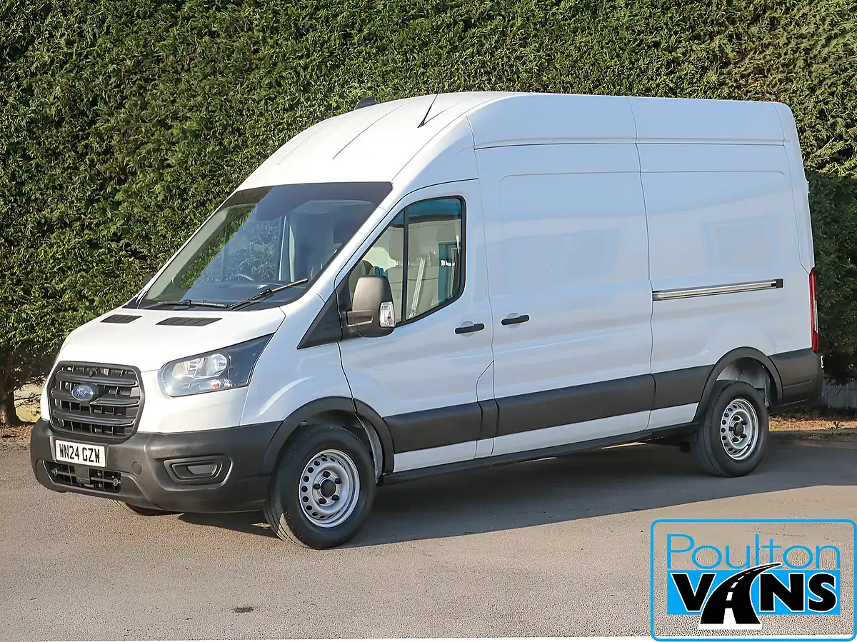 Used 2024 Ford Transit 350 FWD Lwb Panel Van Frozen White - Front View