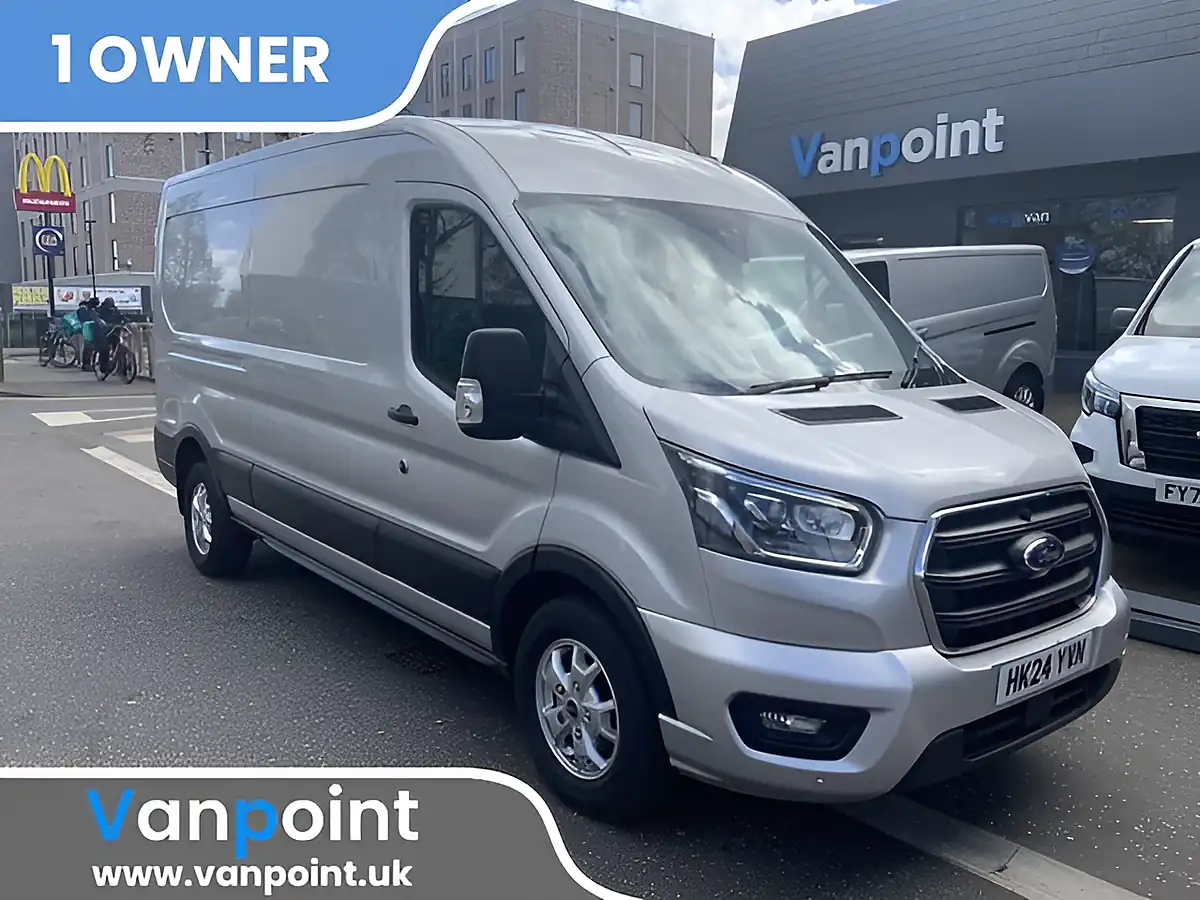 Used 2024 Ford Transit Limited Moondust Silver - Front View