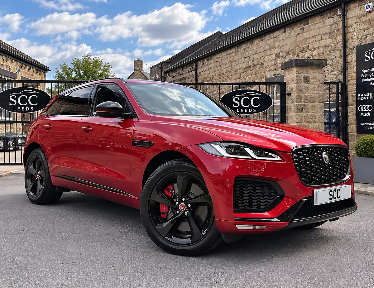 Used 2024 Jaguar F-Pace R-Dynamic Se Black 90th Anniversary Edition Firenze Red - Front View