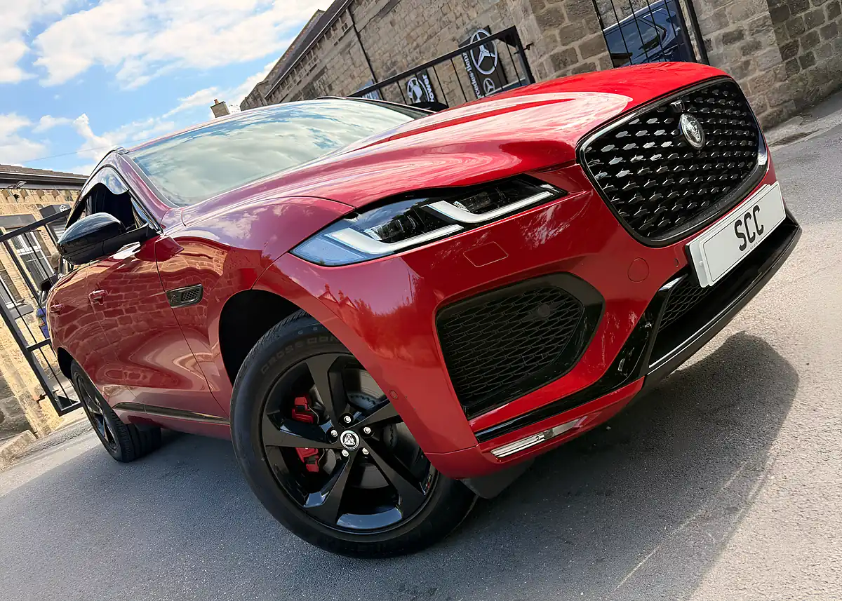 Used 2024 Jaguar F-Pace R-Dynamic Se Black 90th Anniversary Edition Firenze Red - Interior and Exterior details 3