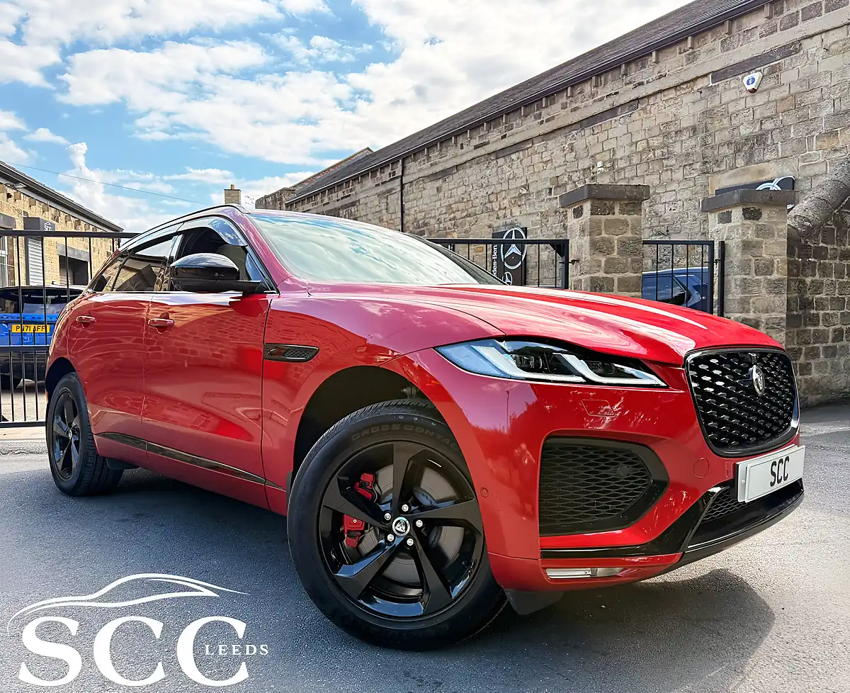 Used 2024 Jaguar F-Pace R-Dynamic Se Black 90th Anniversary Edition Firenze Red - Interior and Exterior details 4