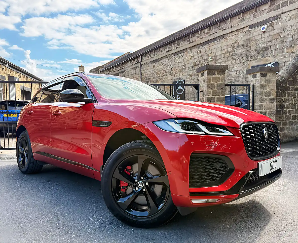 Used 2024 Jaguar F-Pace R-Dynamic Se Black 90th Anniversary Edition Firenze Red - Interior and Exterior details 5