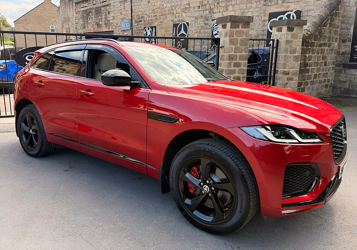 Used 2024 Jaguar F-Pace R-Dynamic Se Black 90th Anniversary Edition Firenze Red - Interior and Exterior details 6