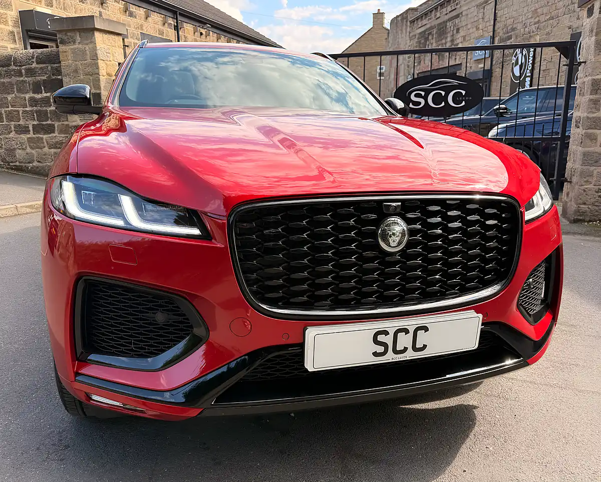 Used 2024 Jaguar F-Pace R-Dynamic Se Black 90th Anniversary Edition Firenze Red - Interior and Exterior details 7
