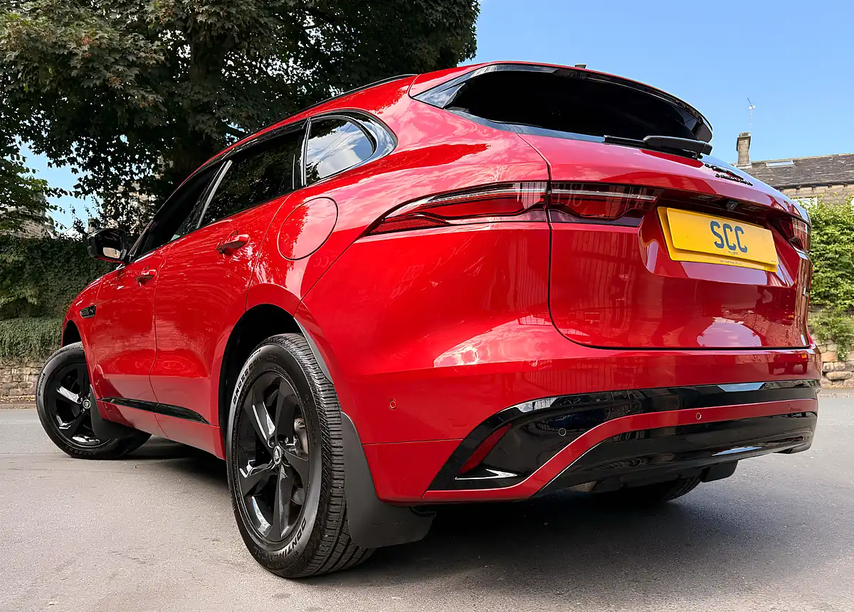 Used 2024 Jaguar F-Pace R-Dynamic Se Black 90th Anniversary Edition Firenze Red - Interior and Exterior details 9