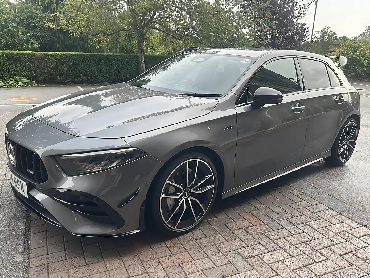Used 2024 Mercedes a-Class AMG A35 Metallic Grey - Interior and Exterior details 10