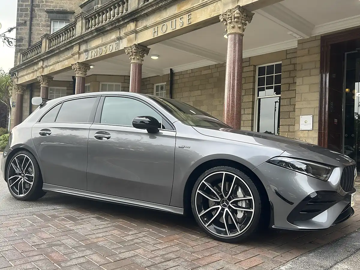 Used 2024 Mercedes a-Class AMG A35 Metallic Grey - Interior and Exterior details 12