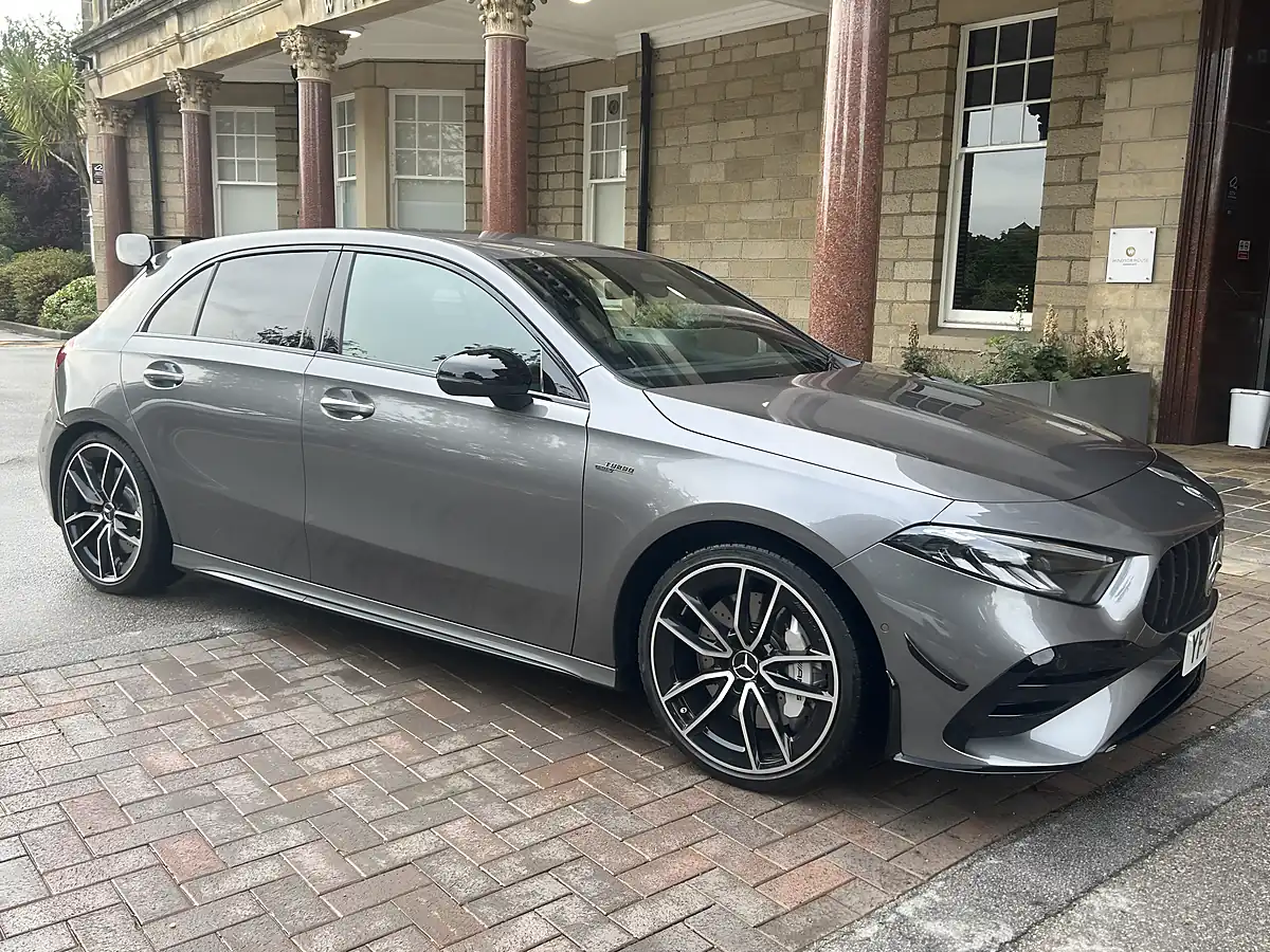 Used 2024 Mercedes a-Class AMG A35 Metallic Grey - Interior and Exterior details 13