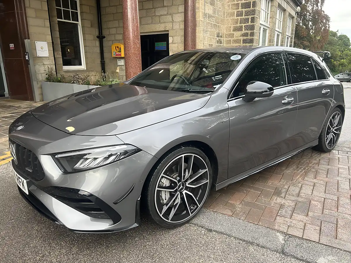Used 2024 Mercedes a-Class AMG A35 Metallic Grey - Interior and Exterior details 8