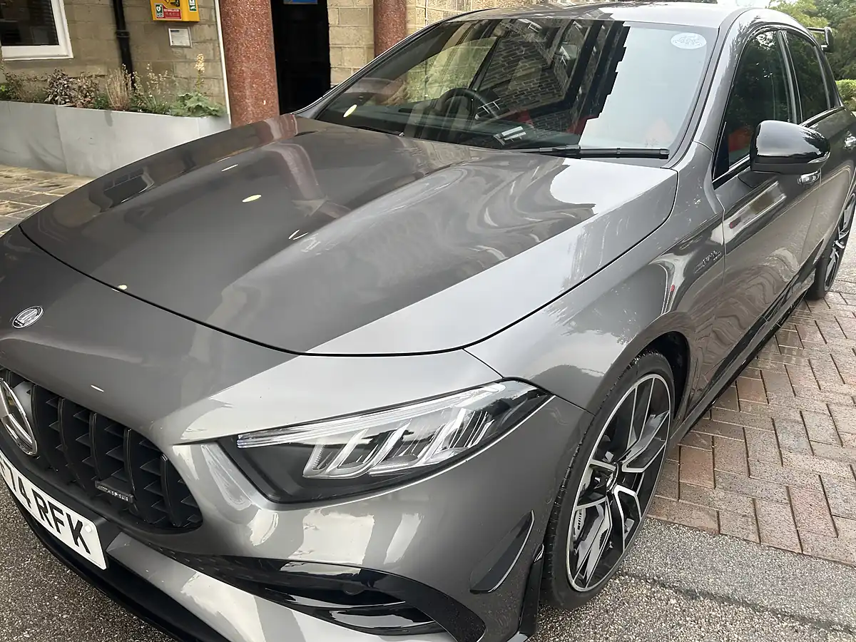 Used 2024 Mercedes a-Class AMG A35 Metallic Grey - Interior and Exterior details 9