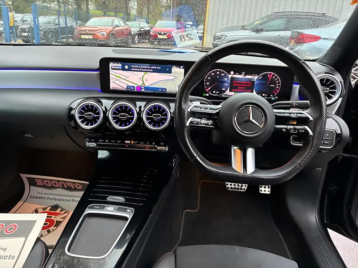 Used 2024 Mercedes-Benz a Class AMG Line (executive) Black - Interior and Exterior details 4