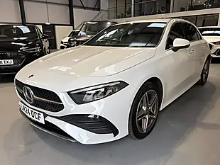 Used 2024 Mercedes-Benz a Class AMG Line (executive) White - Interior and Exterior details 2