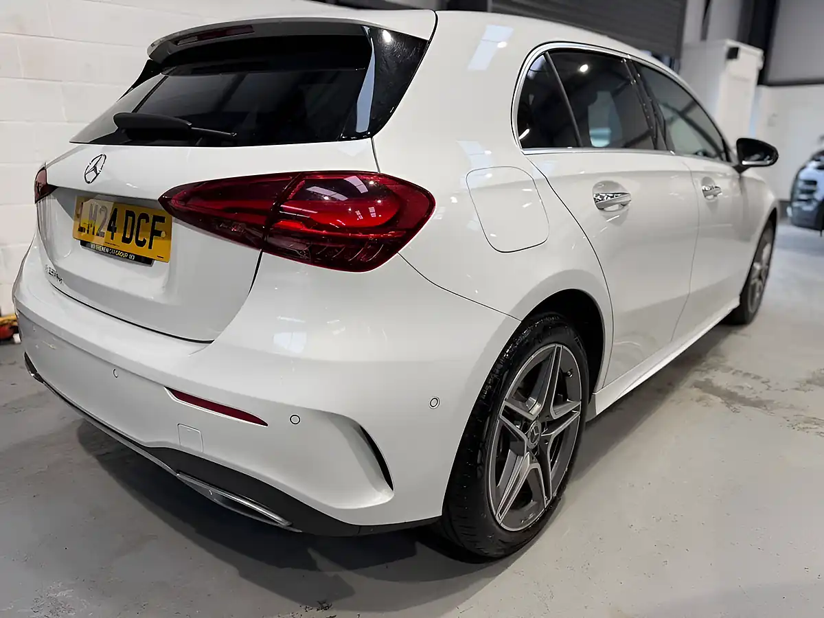 Used 2024 Mercedes-Benz a Class AMG Line (executive) White - Interior and Exterior details 4