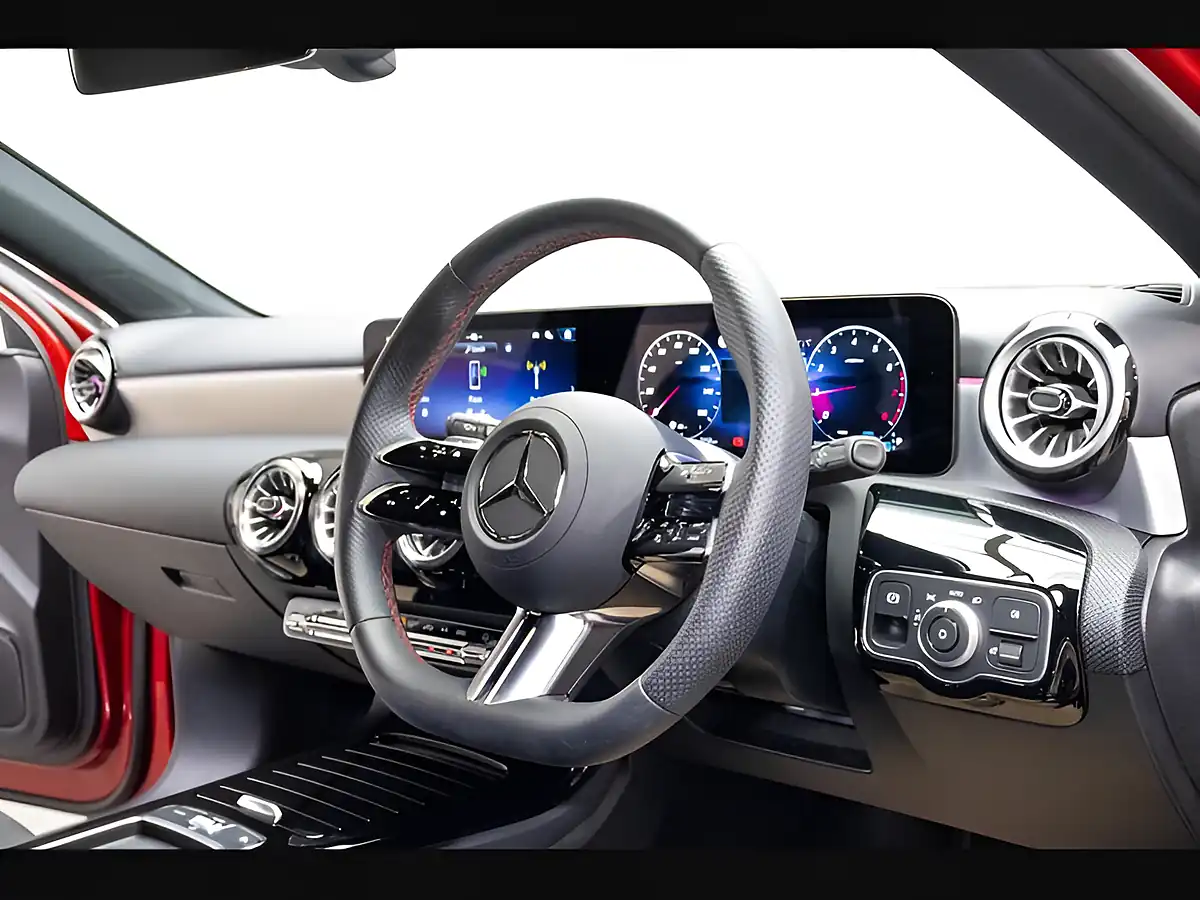 Used 2024 Mercedes-Benz a Class AMG Line (premium Plus) Red - Interior and Exterior details 8
