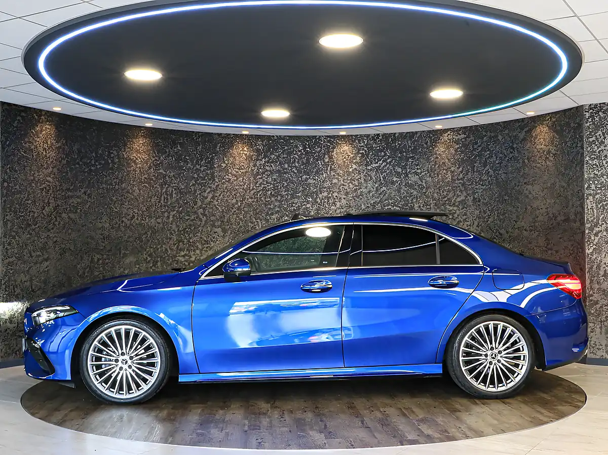 Used 2024 Mercedes-Benz a Class AMG Line Spectral Blue - Interior and Exterior details 5