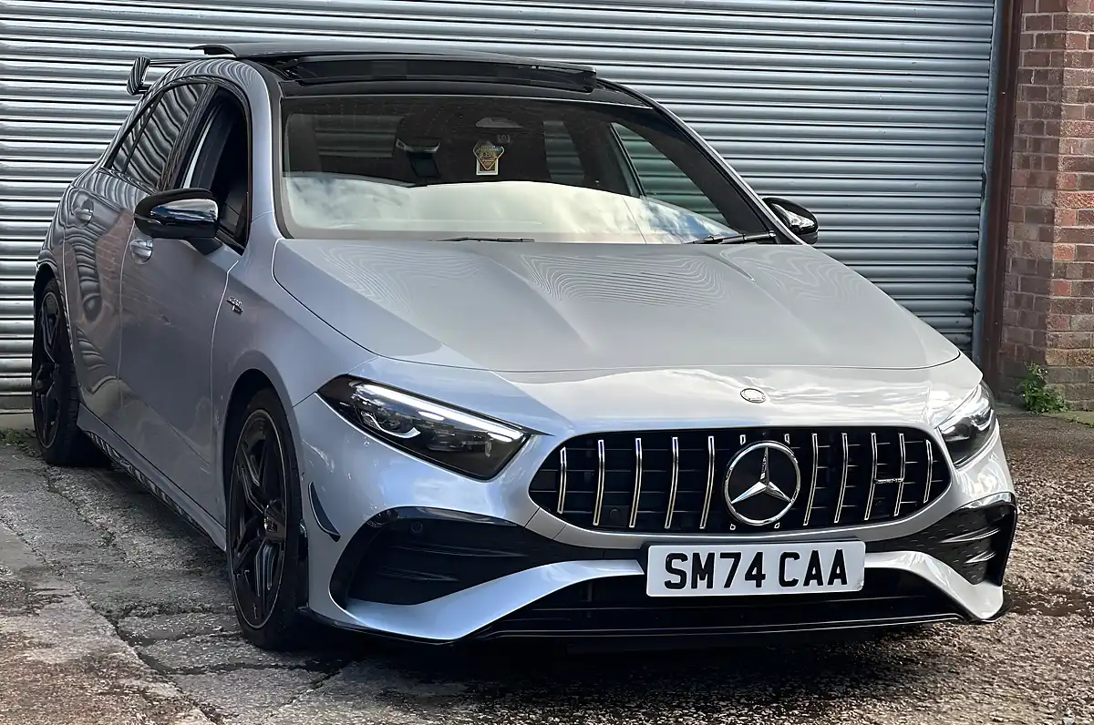 Used 2024 Mercedes-Benz a Class AMG Premium Plus Silver - Interior and Exterior details 14