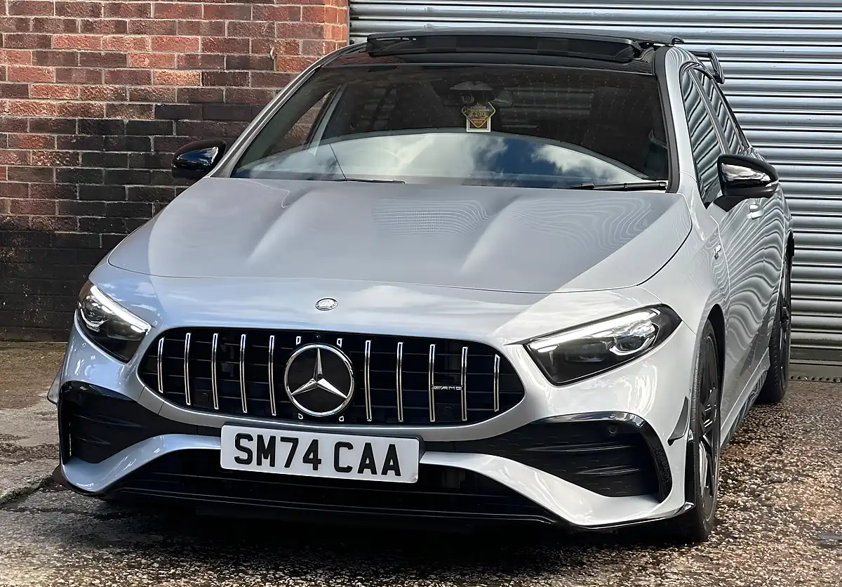 Used 2024 Mercedes-Benz a Class AMG Premium Plus Silver - Interior and Exterior details 15