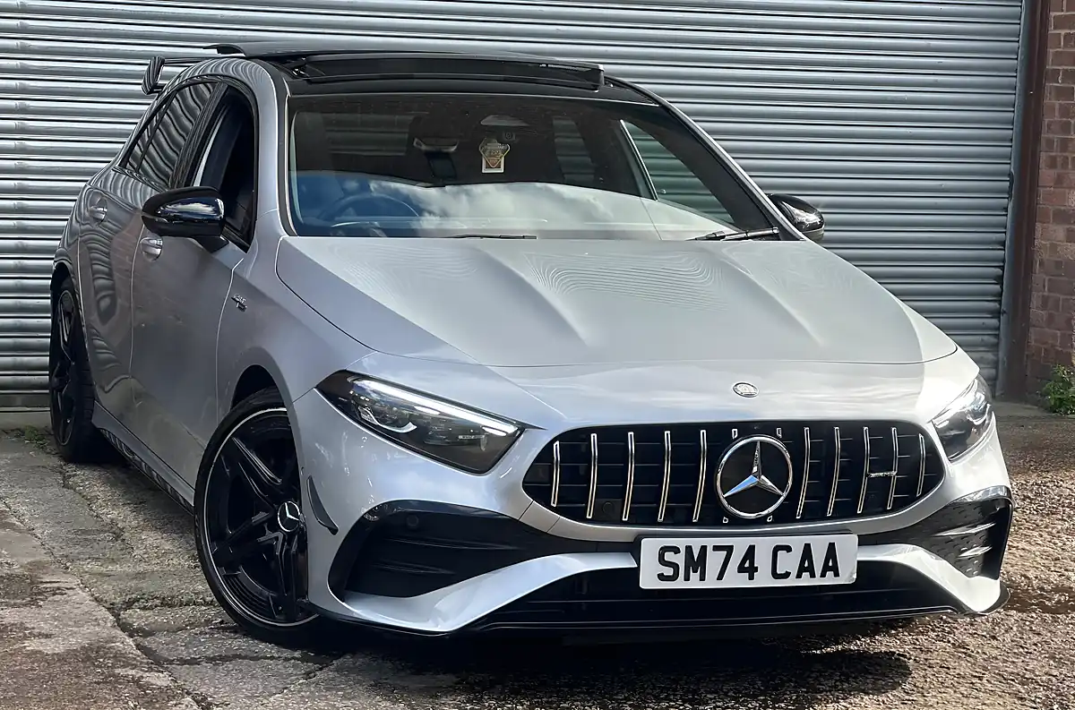 Used 2024 Mercedes-Benz a Class AMG Premium Plus Silver - Interior and Exterior details 16