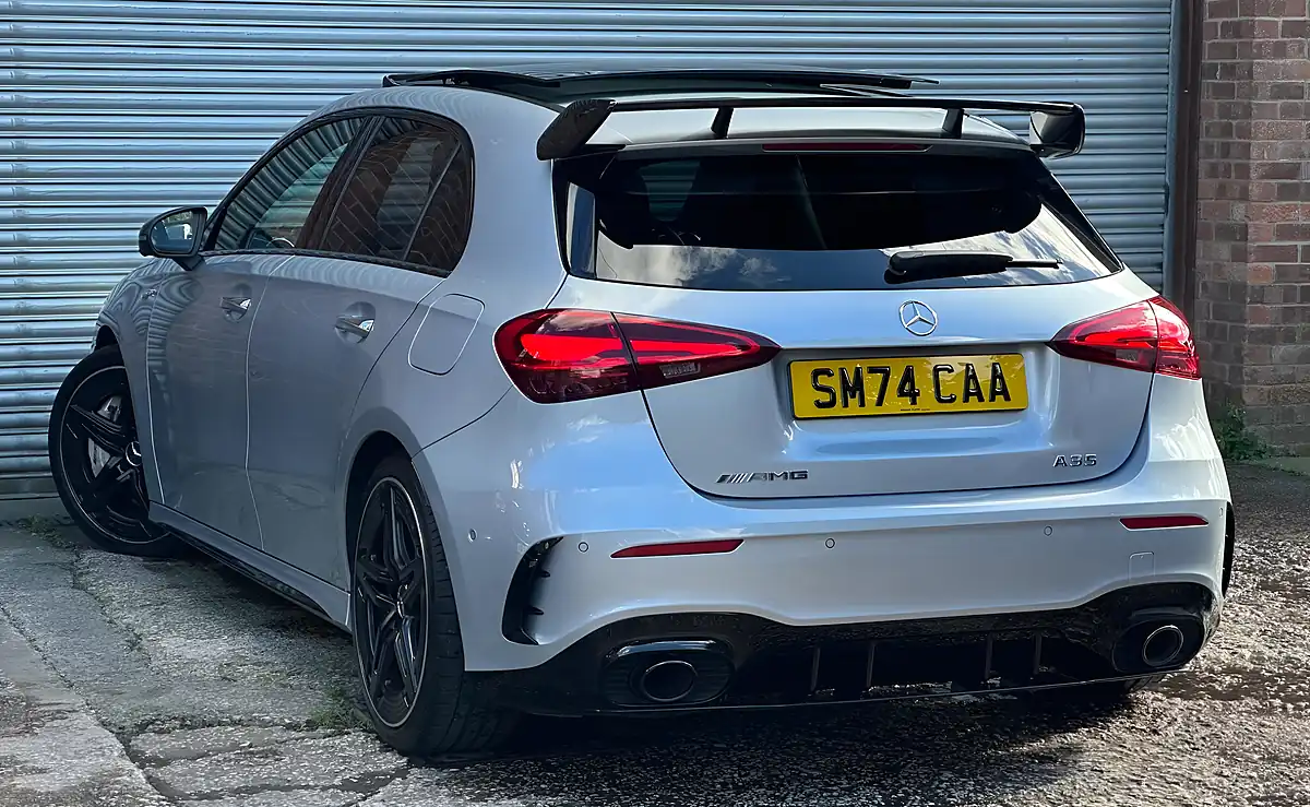 Used 2024 Mercedes-Benz a Class AMG Premium Plus Silver - Interior and Exterior details 19