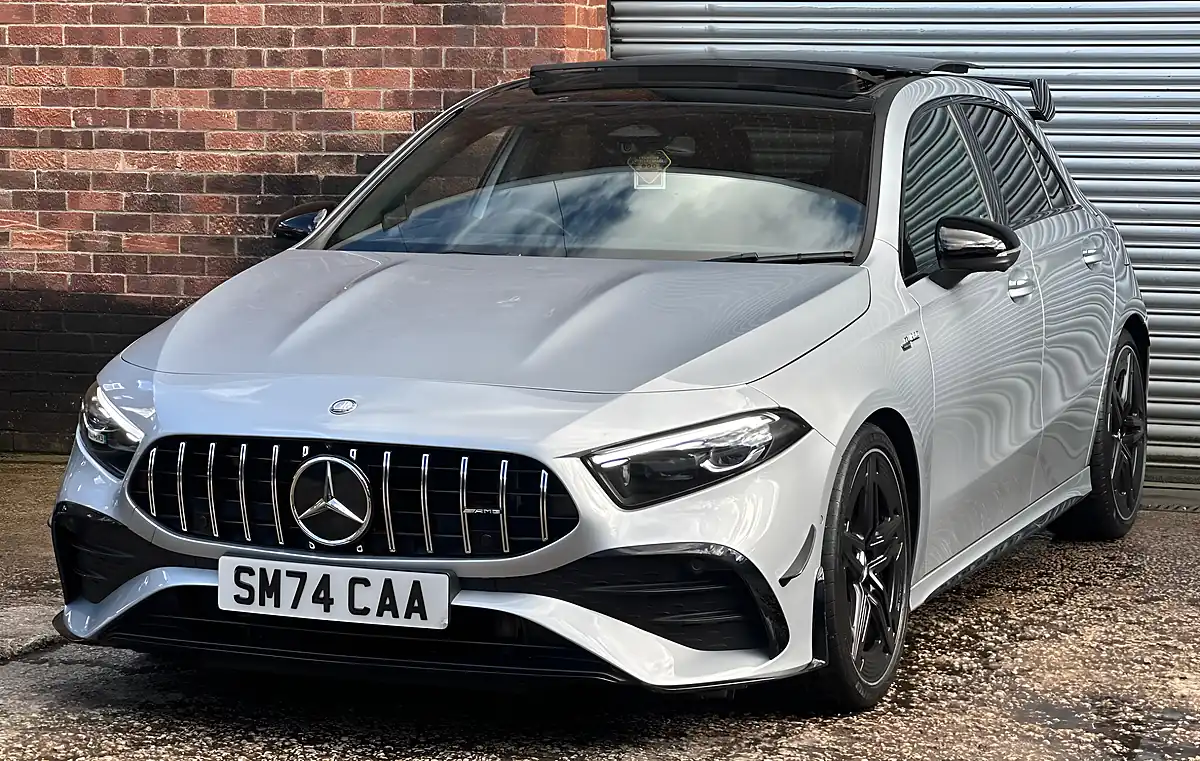 Used 2024 Mercedes-Benz a Class AMG Premium Plus Silver - Interior and Exterior details 4