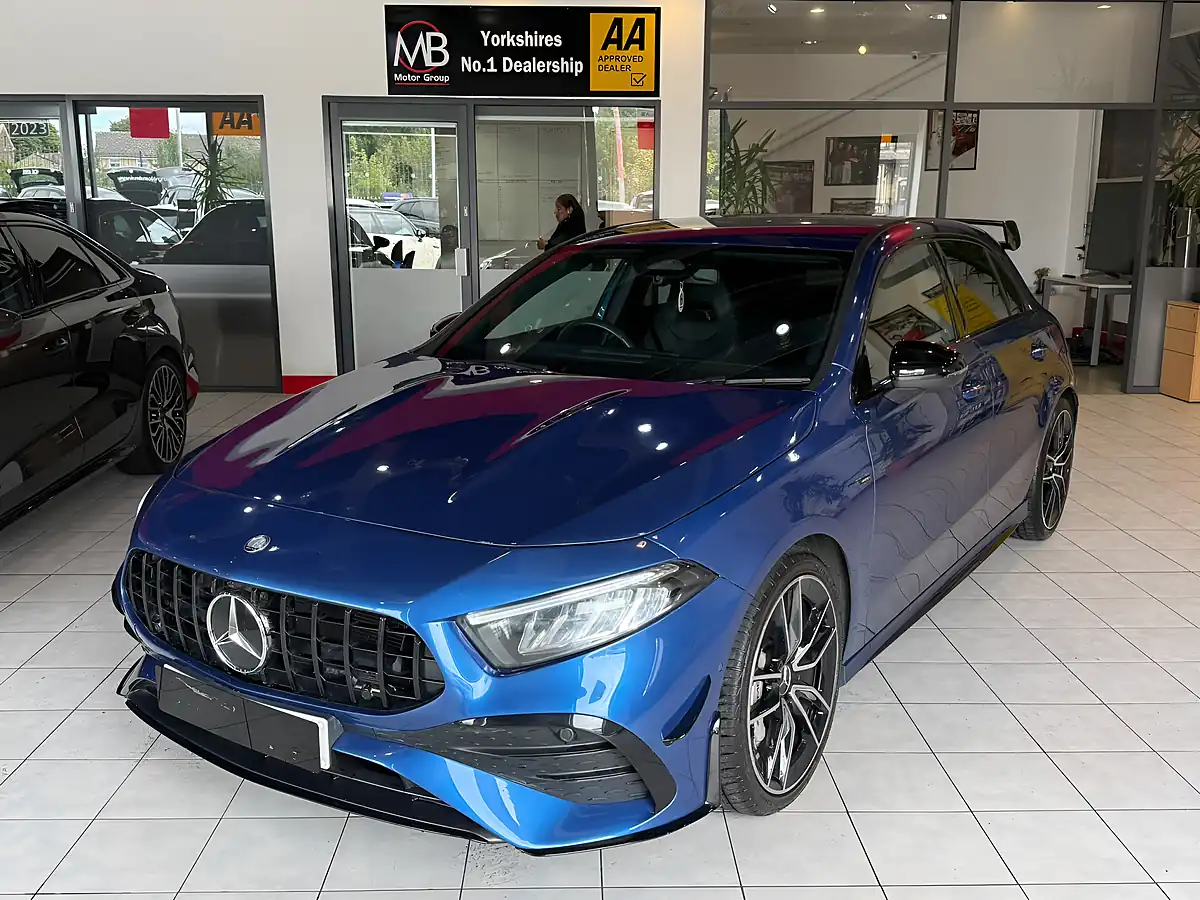 Used 2024 Mercedes-Benz a Class AMG Touring Edition Blue - Interior and Exterior details 5