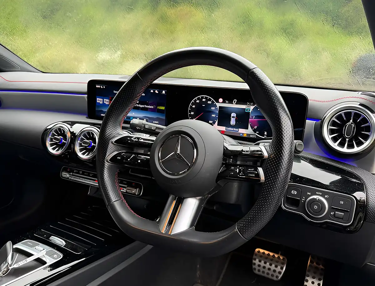 Used 2024 Mercedes-Benz Cla Class AMG Line Premium Cosmos Black - Interior and Exterior details 11