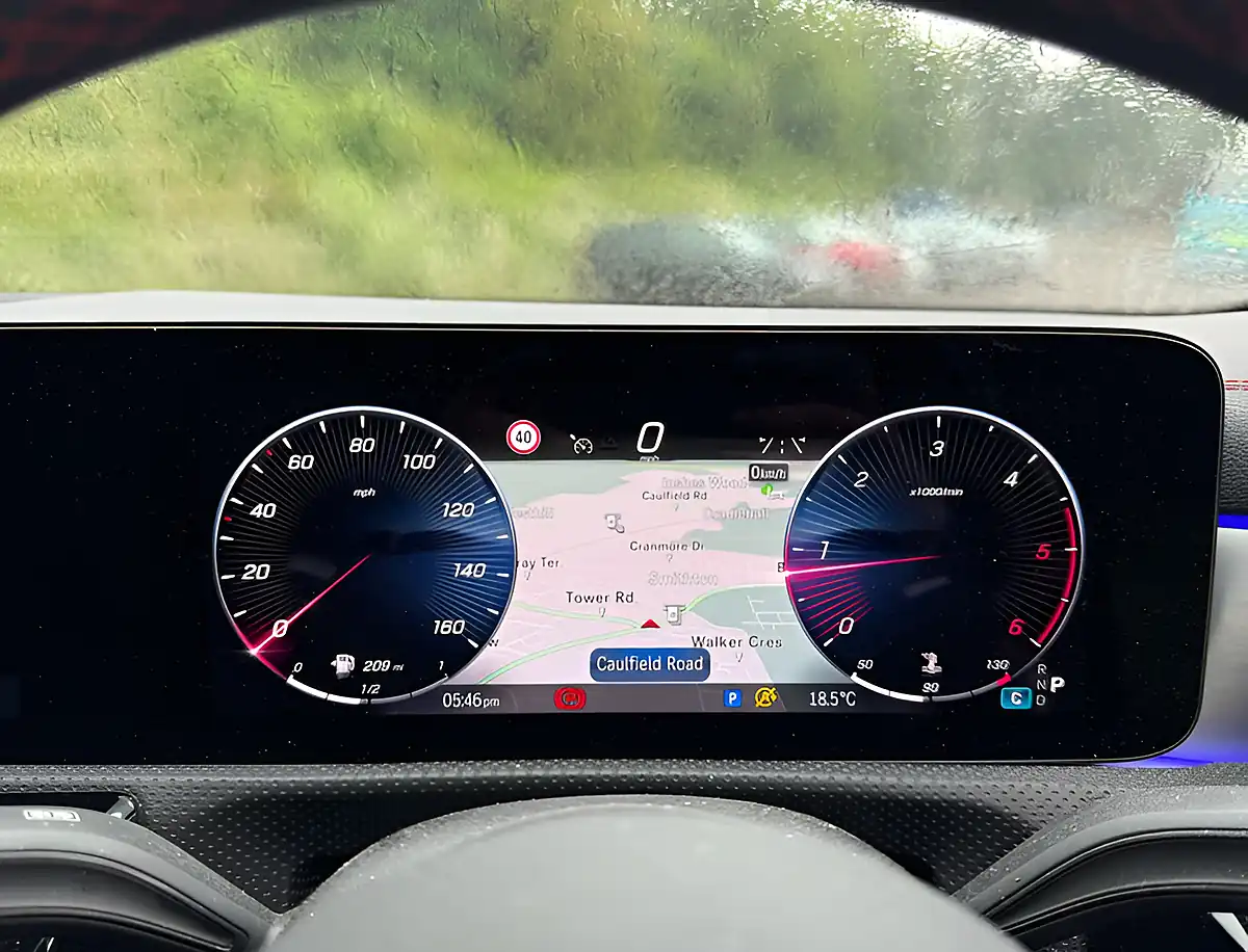 Used 2024 Mercedes-Benz Cla Class AMG Line Premium Cosmos Black - Interior and Exterior details 12