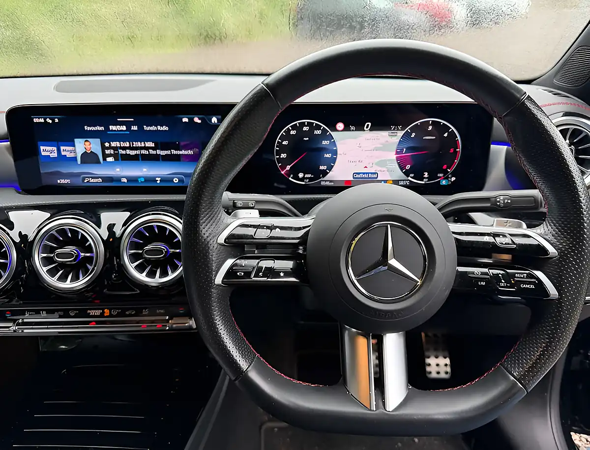 Used 2024 Mercedes-Benz Cla Class AMG Line Premium Cosmos Black - Interior and Exterior details 14