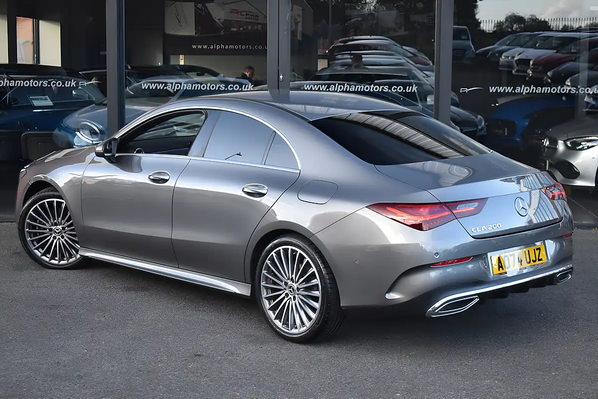 Used 2024 Mercedes-Benz CLA200 AMG Line (premium) Mountain Grey - Interior and Exterior details 2