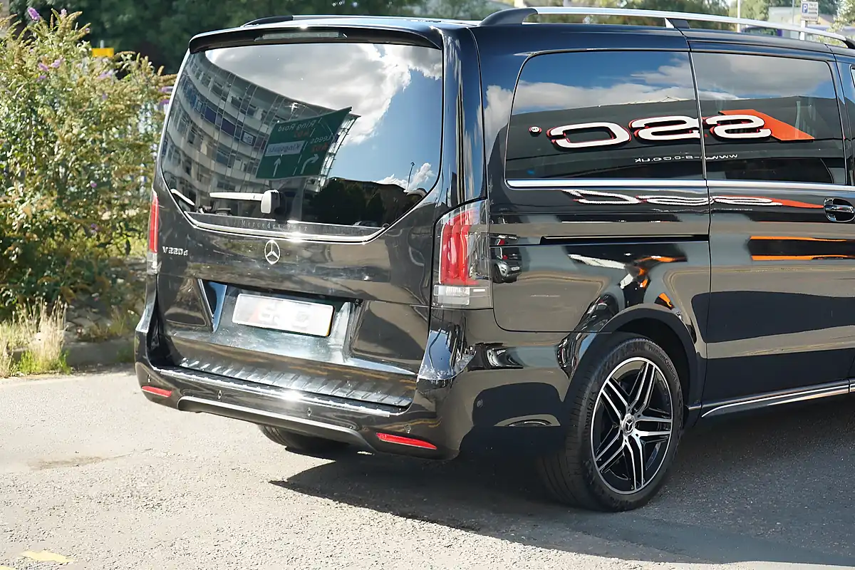 Used 2024 Mercedes V220 AMG Line Obsidian Black - Interior and Exterior details 12