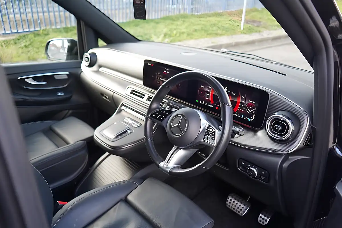 Used 2024 Mercedes V220 AMG Line Obsidian Black - Interior and Exterior details 13