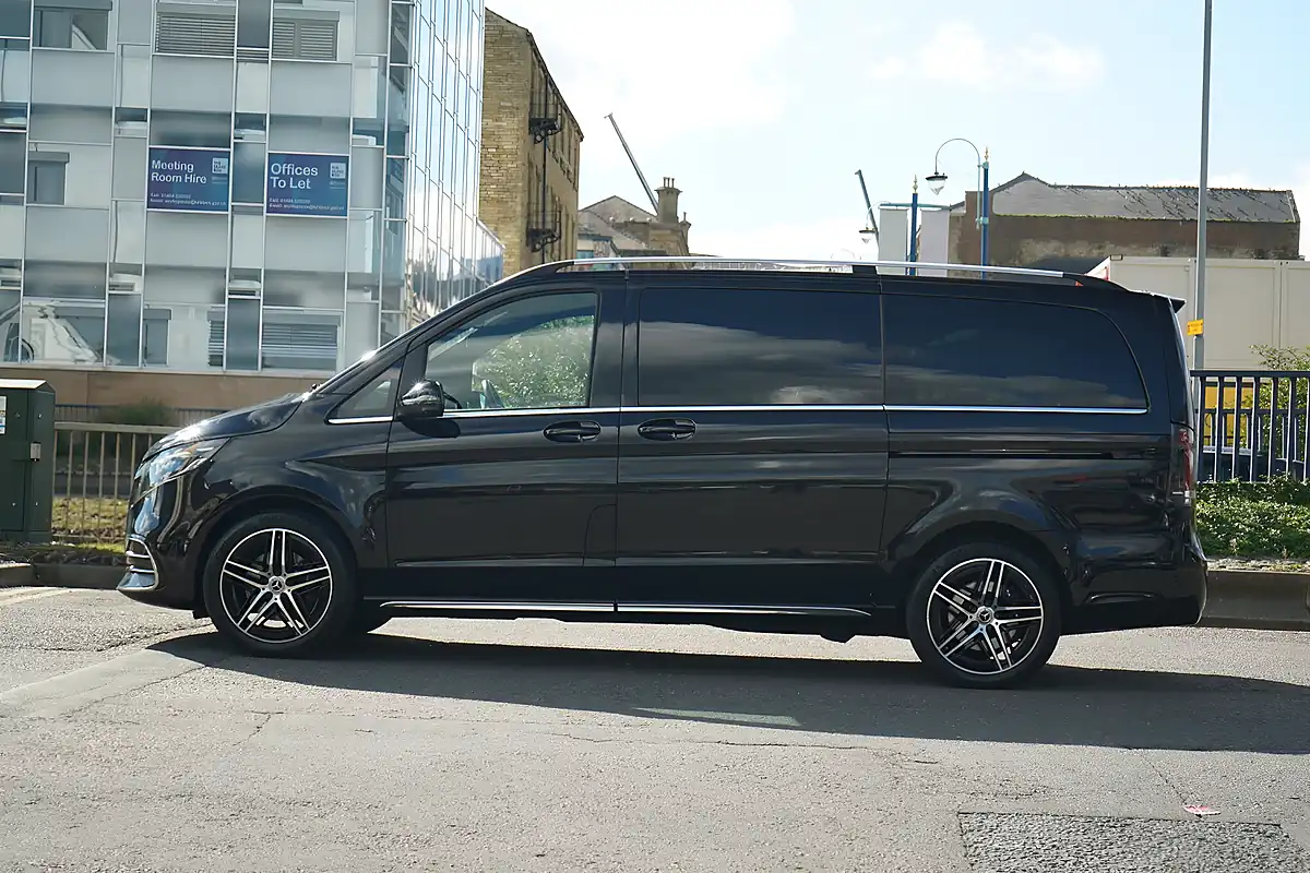 Used 2024 Mercedes V220 AMG Line Obsidian Black - Interior and Exterior details 8