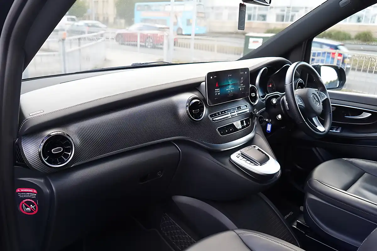 Used 2024 Mercedes V300 AMG Line Obsidian Black - Interior and Exterior details 16