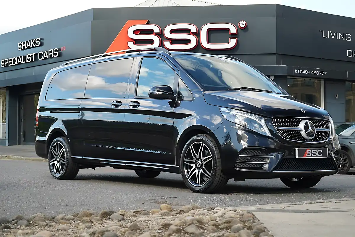Used 2024 Mercedes V300 AMG Line Obsidian Black - Interior and Exterior details 2