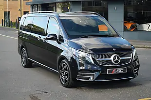 Used 2024 Mercedes V300 AMG Line Obsidian Black - Interior and Exterior details 4