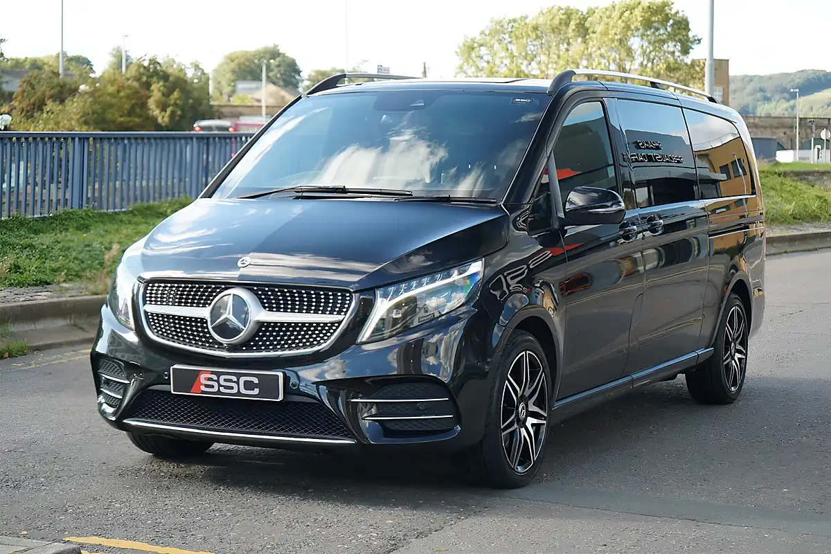 Used 2024 Mercedes V300 AMG Line Obsidian Black - Interior and Exterior details 6