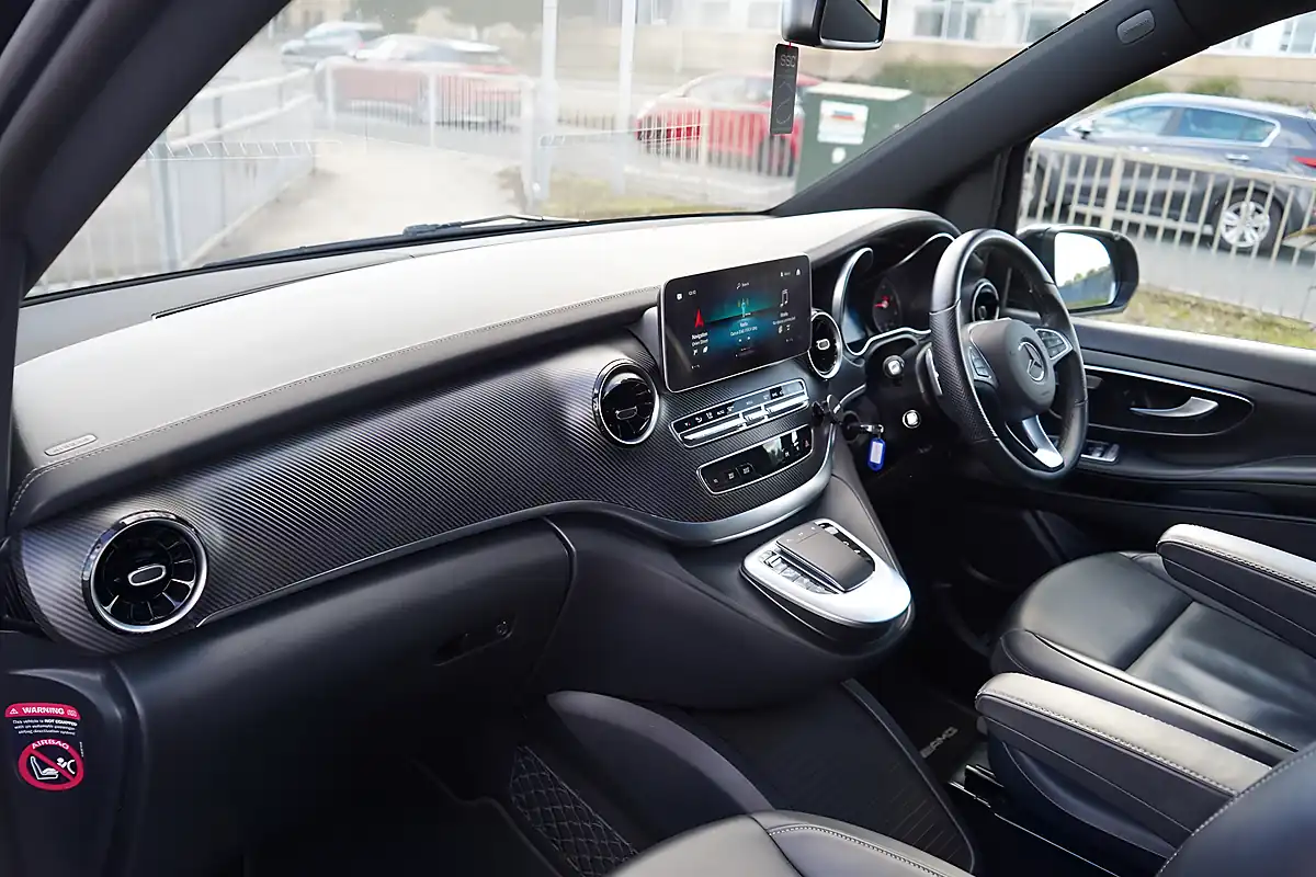 Used 2024 Mercedes V300 AMG Line Obsidian Black - Interior and Exterior details 9